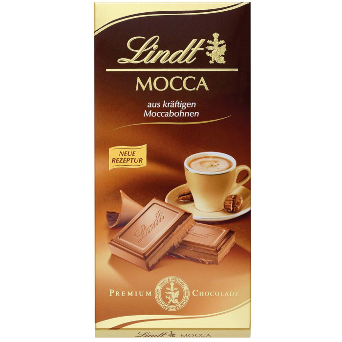 Lindt Mocca Vollmilch Schokoladen Tafel 100g / 3.52oz