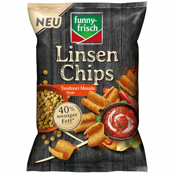 funny-fric Linsen Chips Tandoori Masala Style 90g