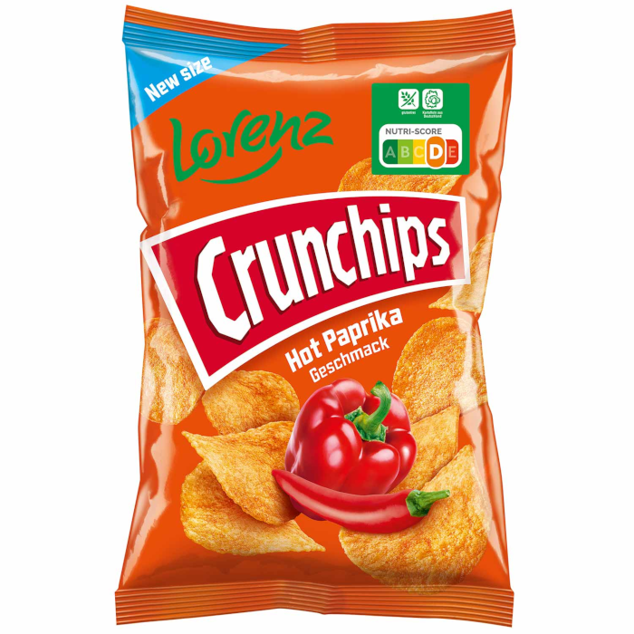 Lorenz Crunchips Chips de pommes de terre piquantes au paprika 150 g /