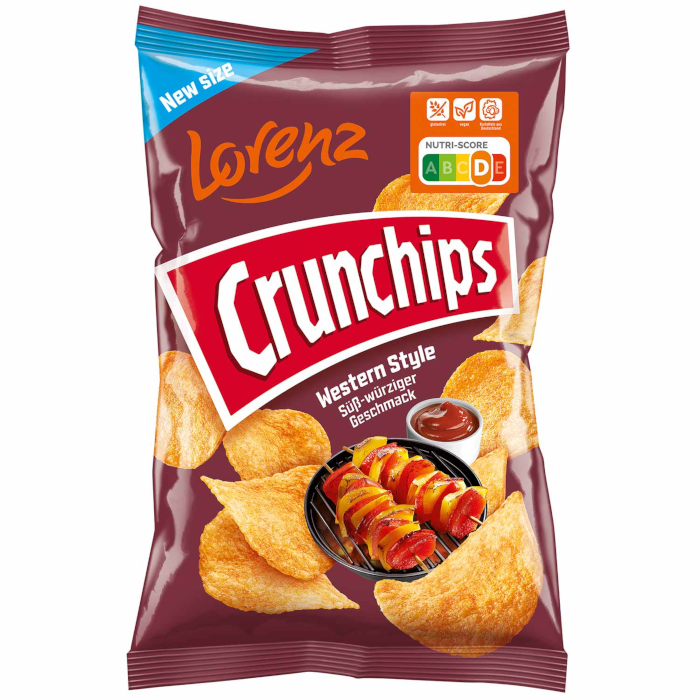 Lorenz Crunchips Western Style Kartoffelchips 150g / 5.29oz