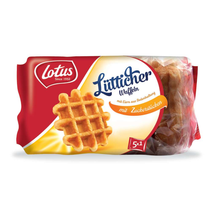 Lotus Lütticher Waffeln 5 Stück 250g / 8.81oz