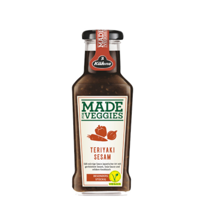 Kühne Made for Veggies vegane Teriyaki Sesam Sauce 235ml / 8.28 fl. oz.