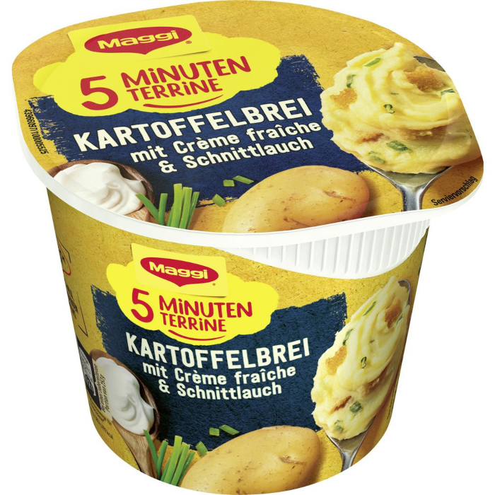 Maggi 5 Minuten Terrine Kartoffelbrei mit Cremè Fraîche 53g / 1.86oz