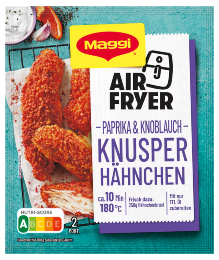 Maggi Fix für Air Fryer Paprika & Knoblauch Knusper Hähnchen 39g / 1.37oz
