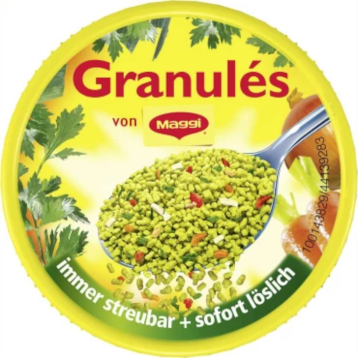 Maggi Granulés vegane Gartengemüse Bouillon im Glas ergibt 7 Liter