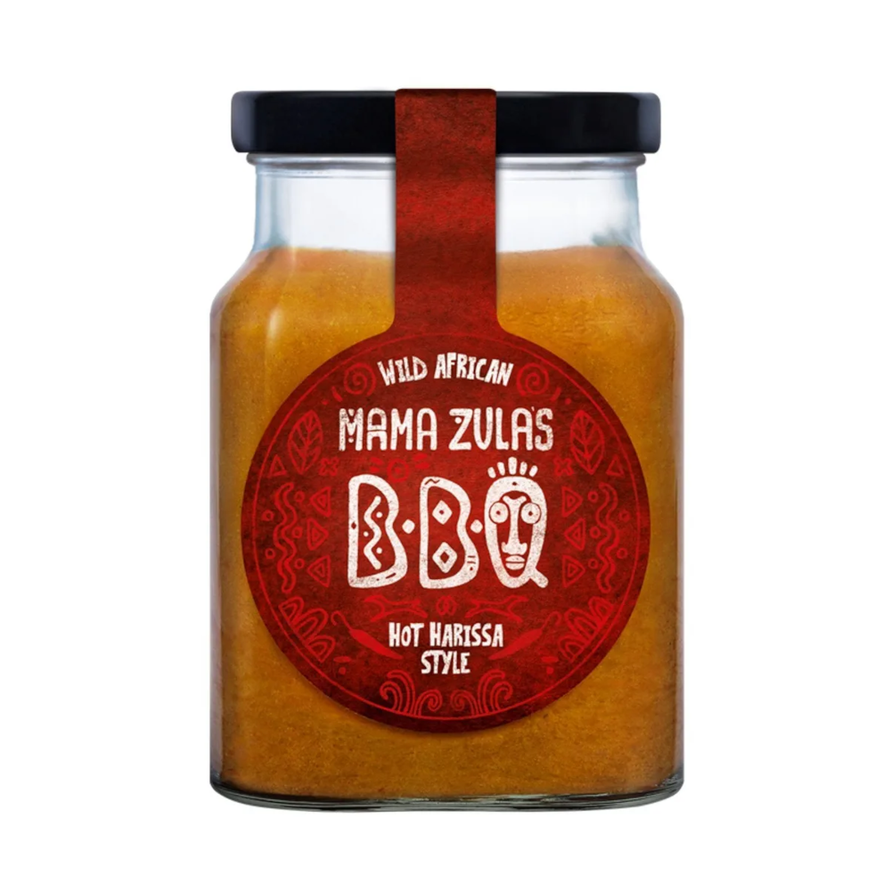Mama Zula's Wild African Hot Harissa Style BBQ Sauce 320ml / 10.82 fl.oz.