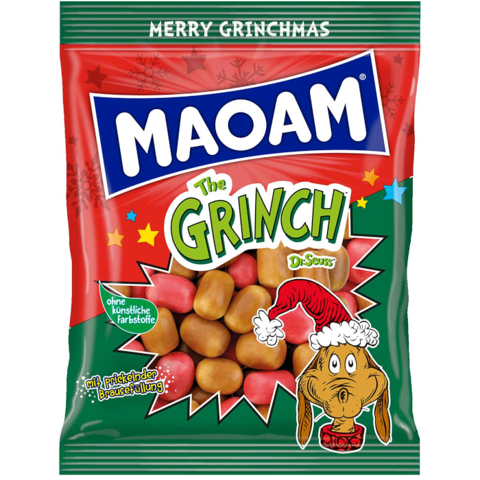 MAOAM Kracher The Grinch Dog Chews with Effervescent Filling 175g