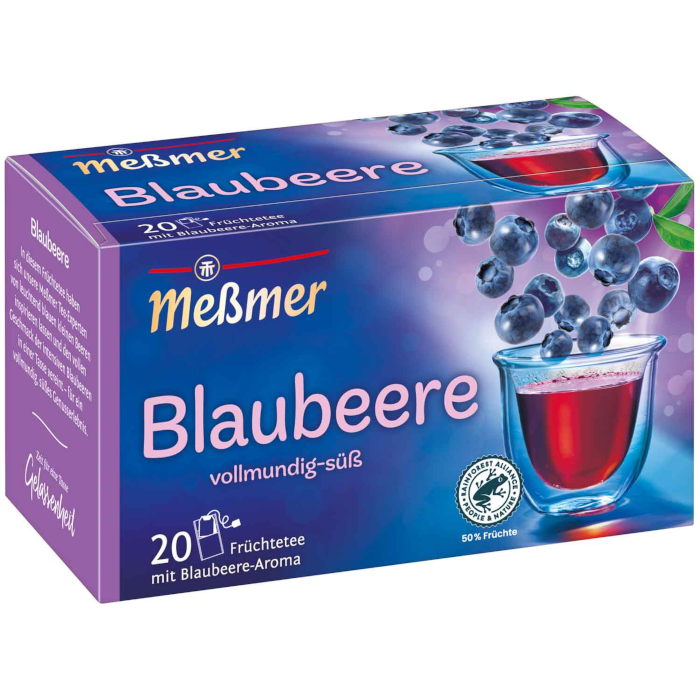 Meßmer Früchtetee Blaubeere 20 Teebeutel