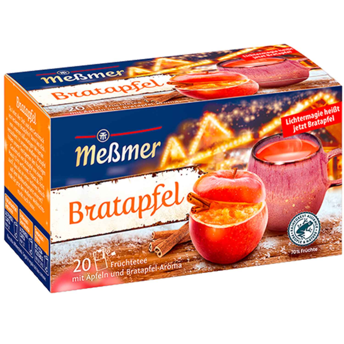 Meßmer light magic baked apple fruit tea 20 tea bags