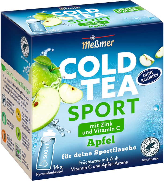 Meßmer Cold Tea Sport Apfel 14 Pyramidenbeutel