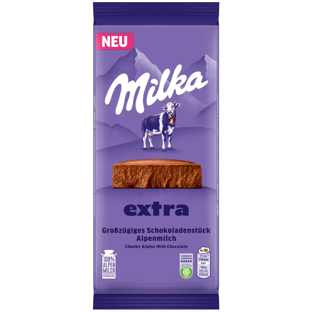 Milka Extra Alpine Milk Chocolate 190g / 6.7oz