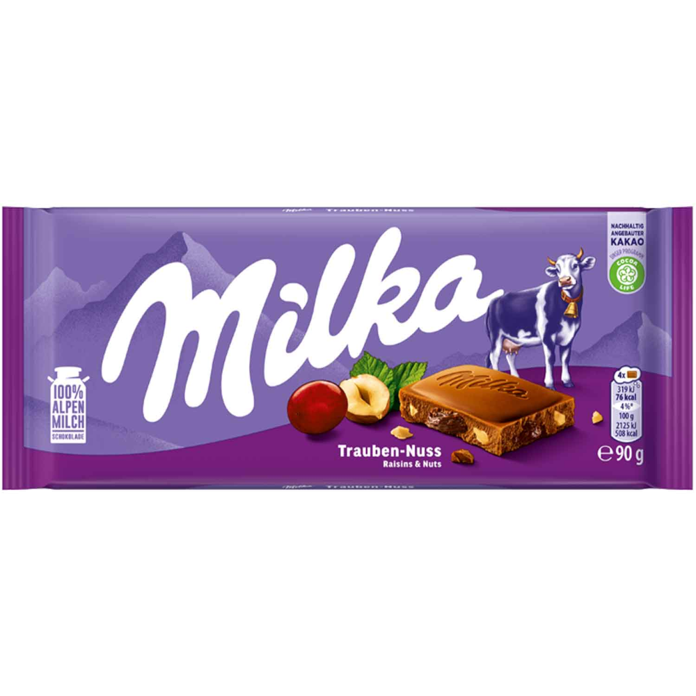 Milka Trauben-Nuss Alpenmilch Czekolada 90g / 3.17 oz