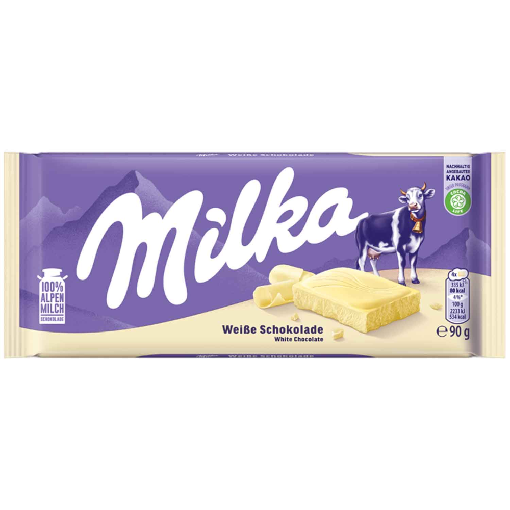 Milka White Chocolate 90g / 3.17oz
