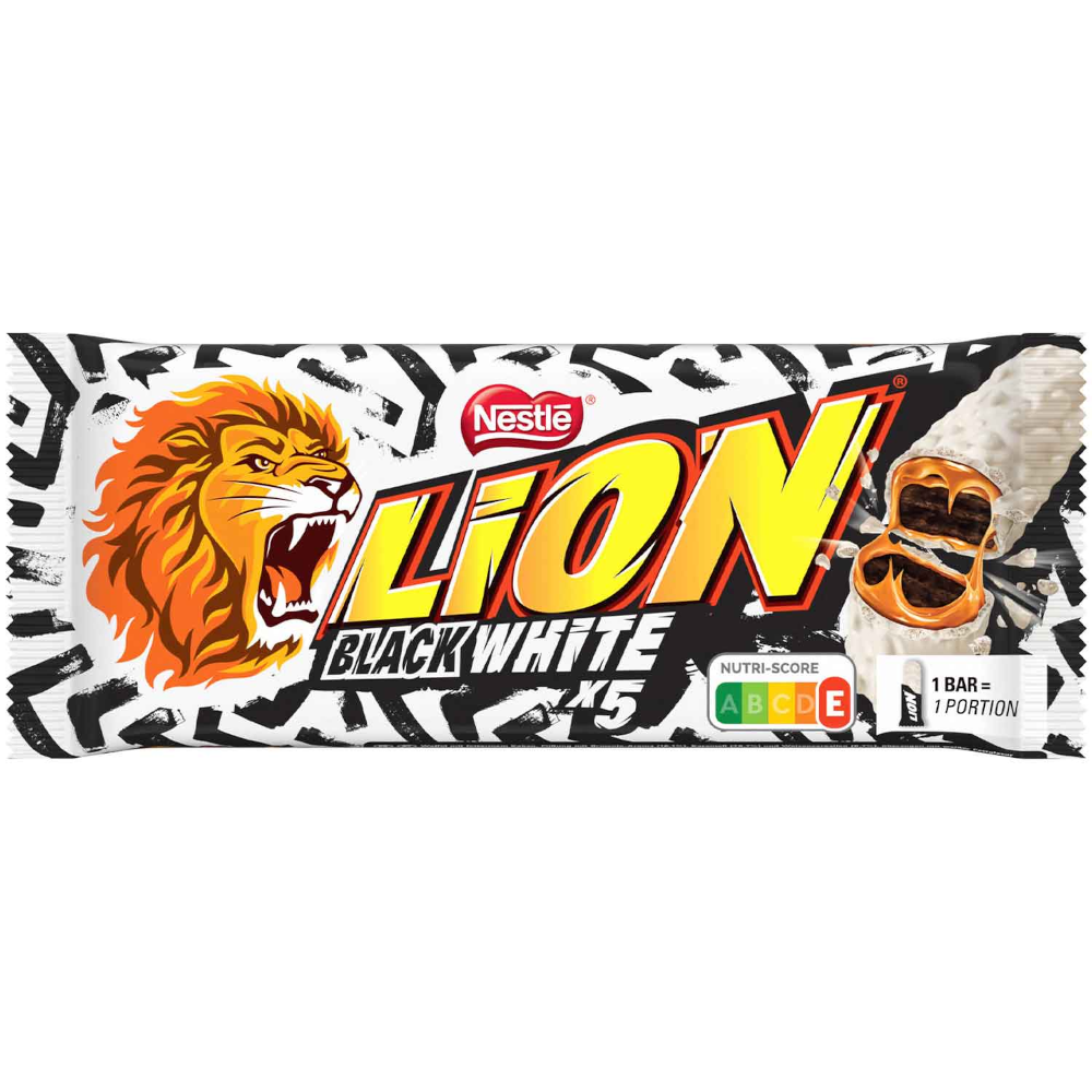 Nestlé Lion Black & White Schoko-Riegel 5 Stück 150g