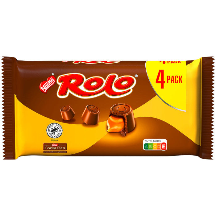 Nestlé Rolo Schoko-Karamell Toffees 4 Rollen 166,4g / 5.87oz Nestlé Rolo Schoko-Karamell Toffees 4 Rollen 166,4g / 5.87oz