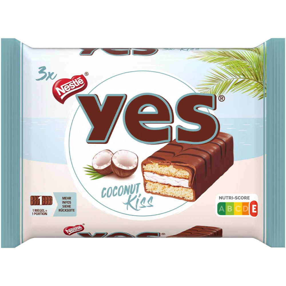 Nestlé Yes Cake Bars Coconut Kiss 3 pieces 96g / 3.38oz
