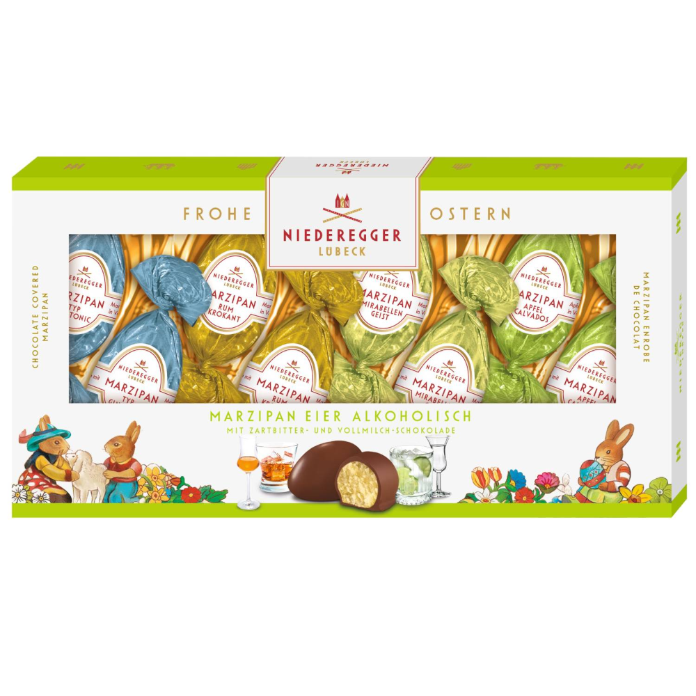 Niederegger Easter Egg Variations (Alcoholic) - 4 varieties in a bundle with a 10% discount