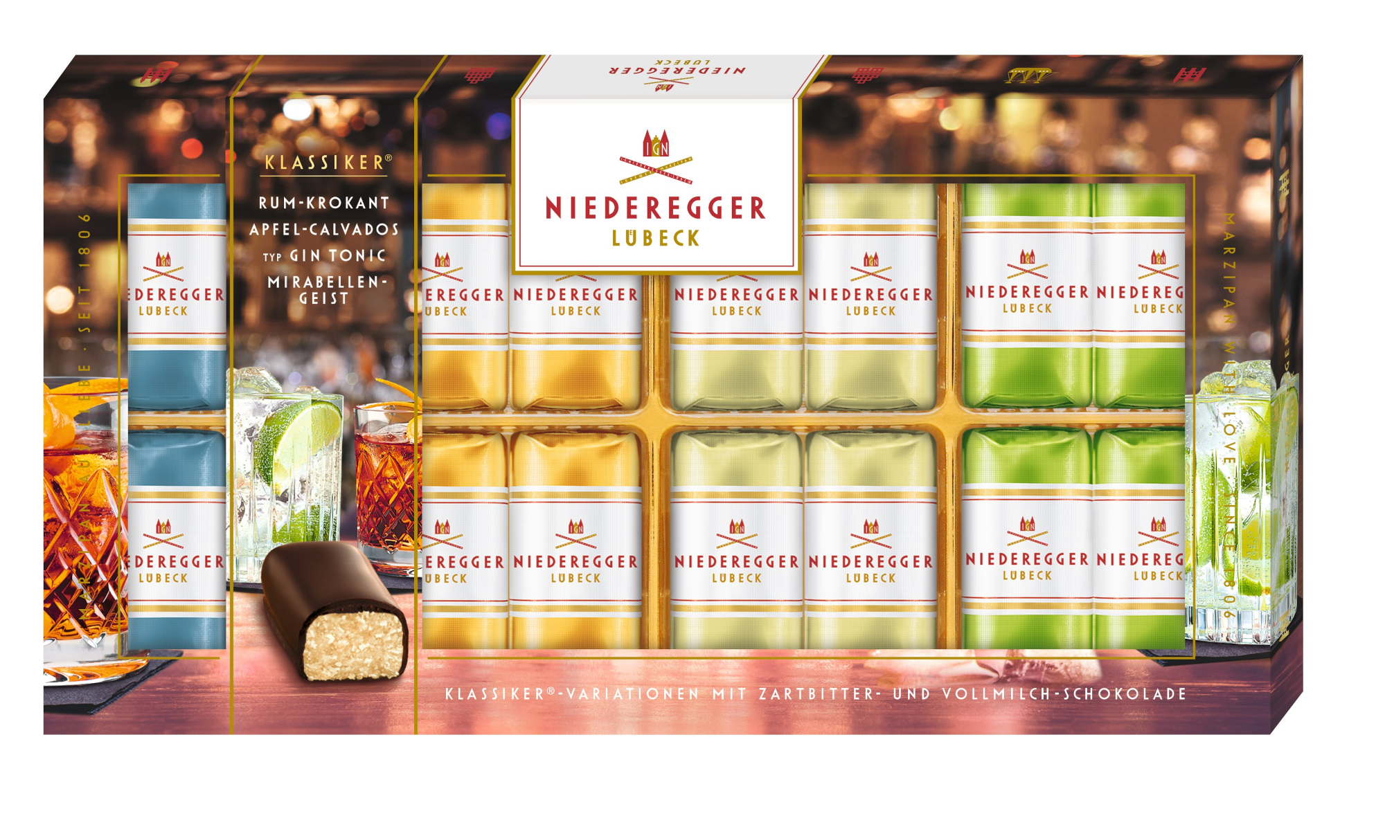 Niederegger Marzipan Klassiker Variationen Alkoholisch 200g