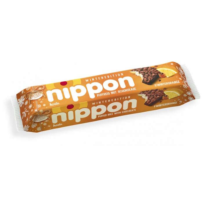 Nippon Puffed Rice Winter Orange with Milk Chocolate 200g
