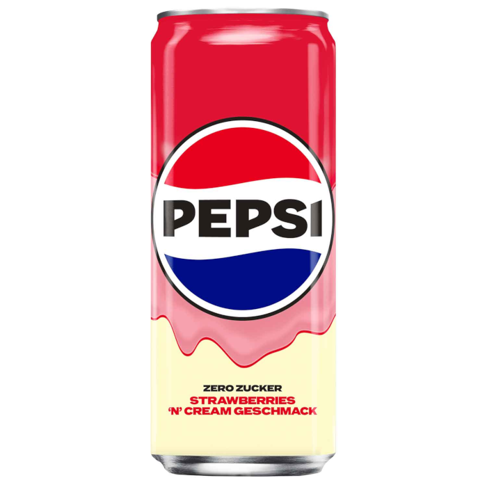 Pepsi Strawberries 'n' Cream Zero Sugar 330 ml / 11.16 fl. oz.