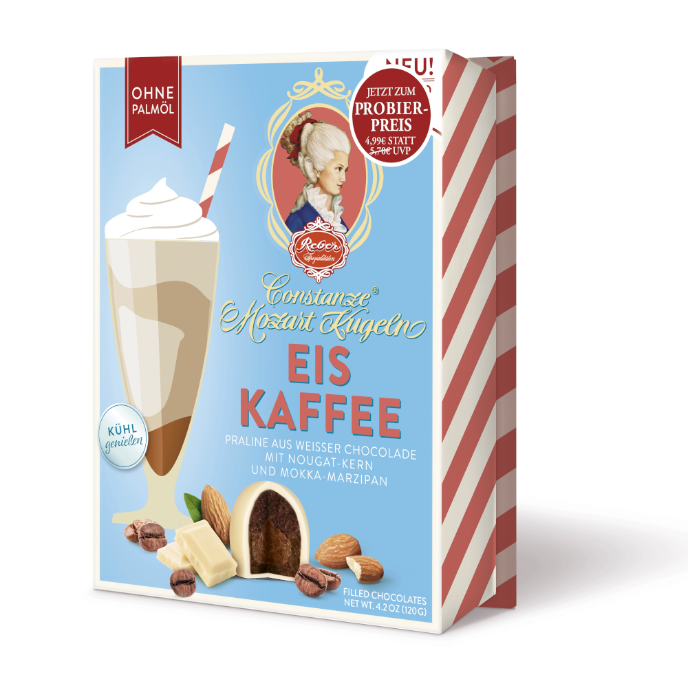 Reber Constanze Eiskaffee Mozart Kugeln 6 Stück 120g
