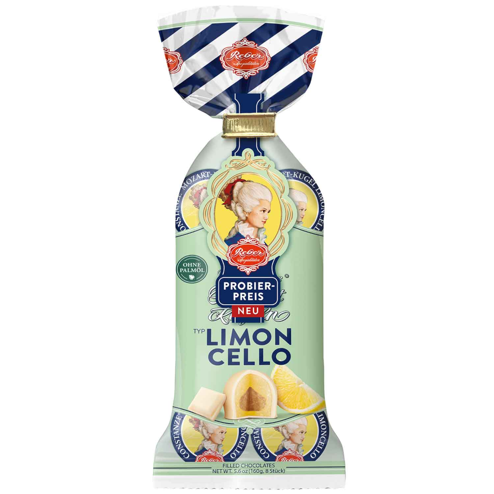 Reber Limoncello Constanze® 莫札特巧克力球 8 顆 160g