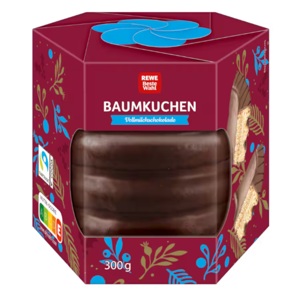 Rewe Beste Wahl Baumkuchen Vollmilch 300g