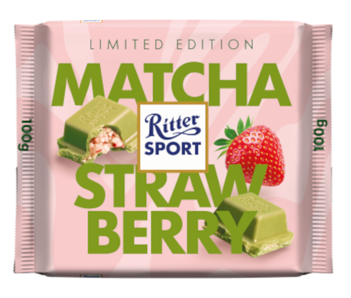 Ritter Sport Matcha Strawberry Schokolade 100g / 3.52oz