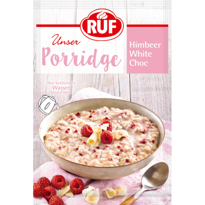 RUF Porridge Himbeer White Chocolate 65g / 2.29oz