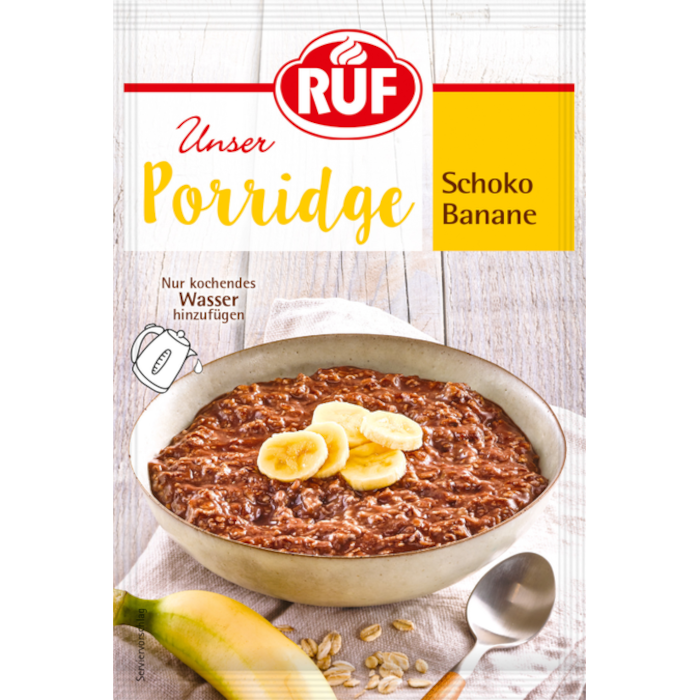 RUF Porridge Schokolade Banane 65g / 2.29oz