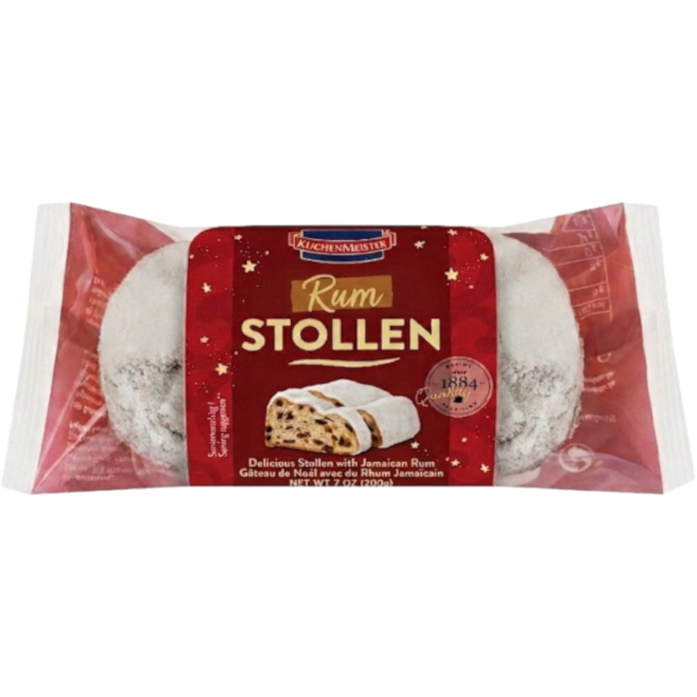 KuchenMeister Kleiner Rum Christstollen Weihnachtsgebäck 200g