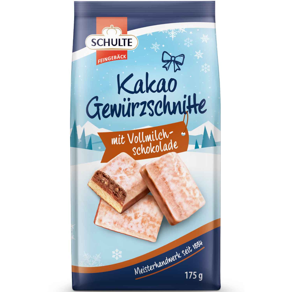 Rebanadas de cacao con especias Schulte 175 g