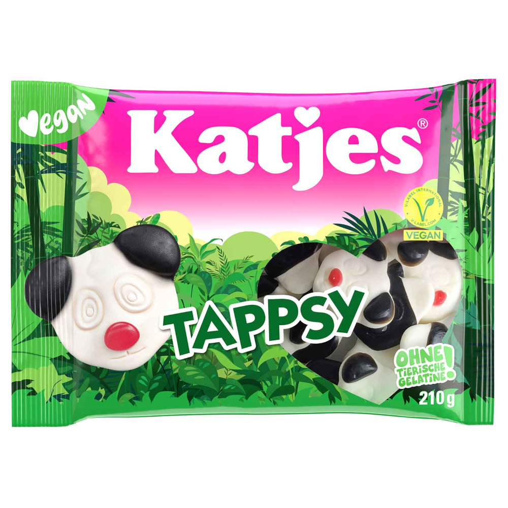 Katjes Tappsy Lakritz und Schaumzucker Panda Bärchen 210g