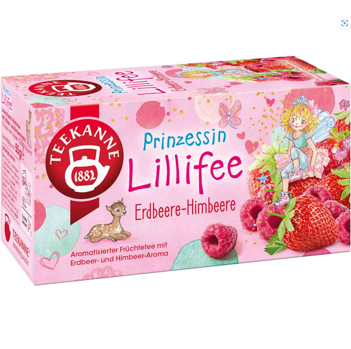 Teekanne Princess Lillifee Fruit Tea 20 Double Chamber Bags