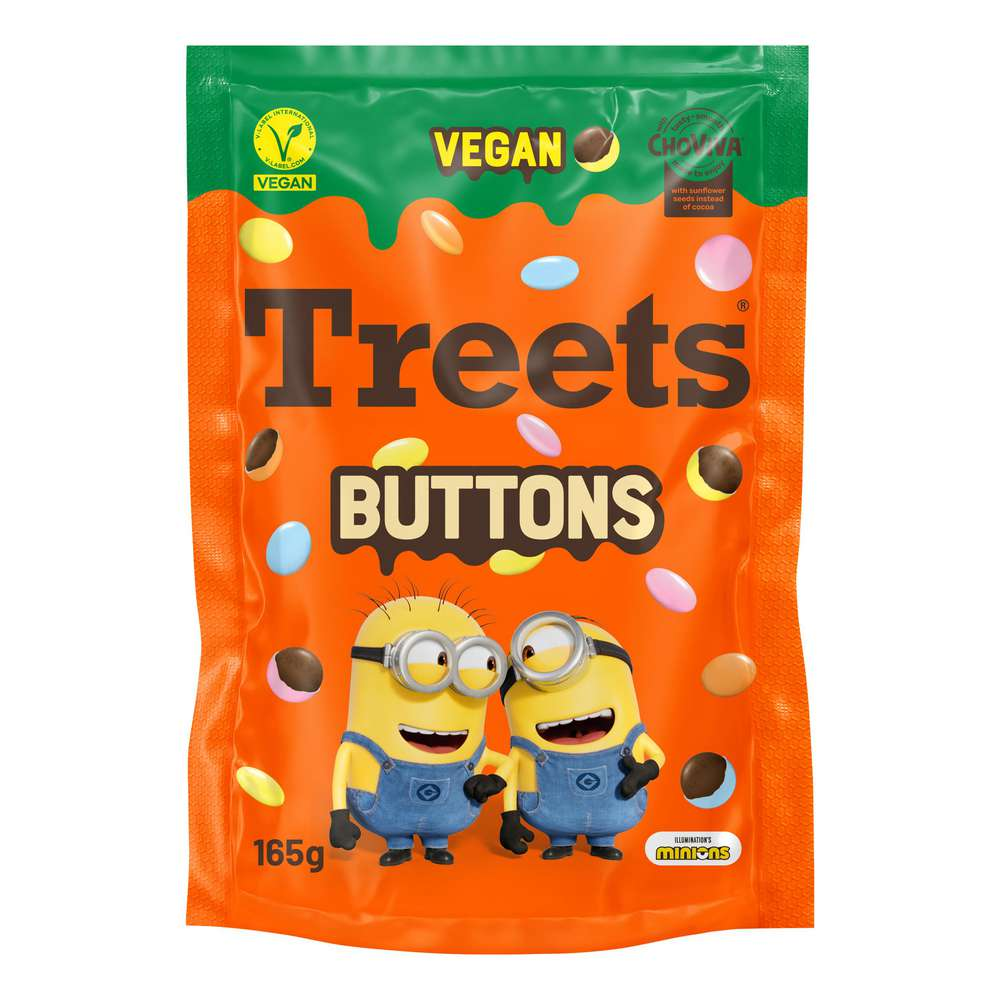 Treets Buttons Minions Vegan ChoViva 165g / 5.82oz