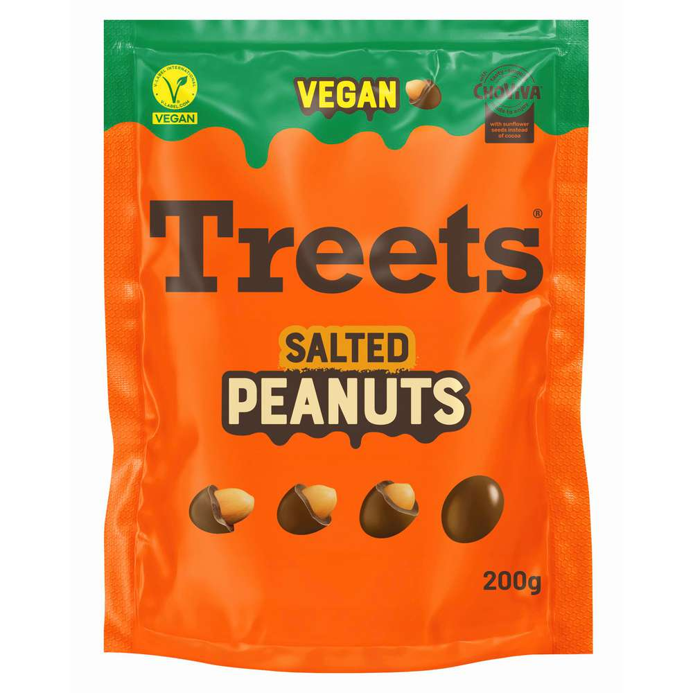 Treets Salted Peanuts Vegan ChoViva 200g / 7.05oz