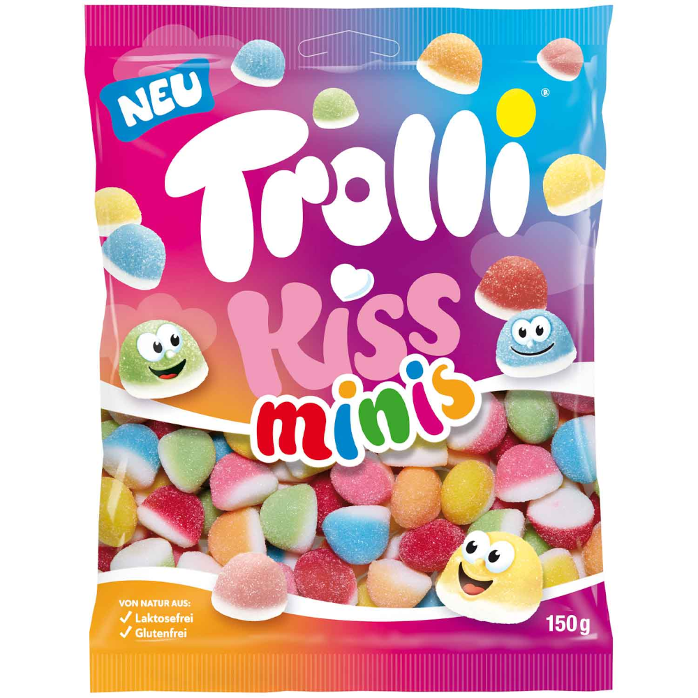 Trolli Kiss Minis Foam Sugar Pieces 150g