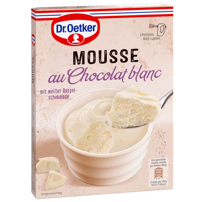Dessert en poudre Mousse au chocolat blanc commandez en ligne