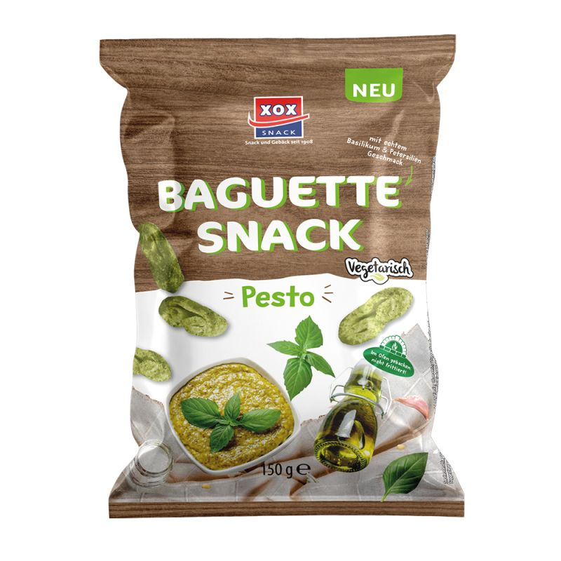 XOX Baguette Snack Pesto, vegetarian 150g / 5.29oz
