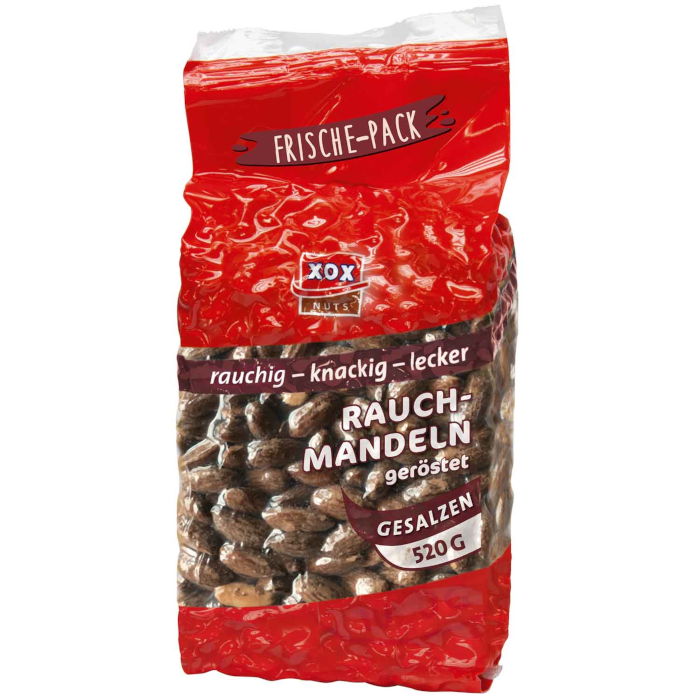 XOX Rauchmandeln geröstet & gesalzen 520g / 18.43oz