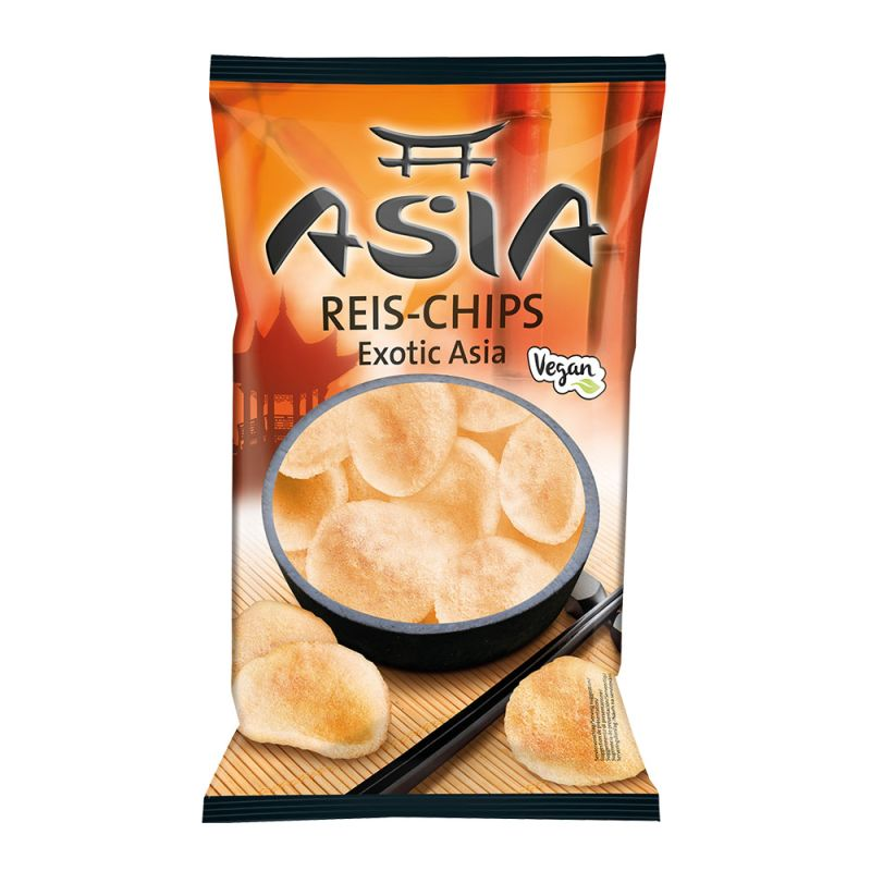 XOX Chips de arroz Asia Exótico, vegano 100g / 3.52oz