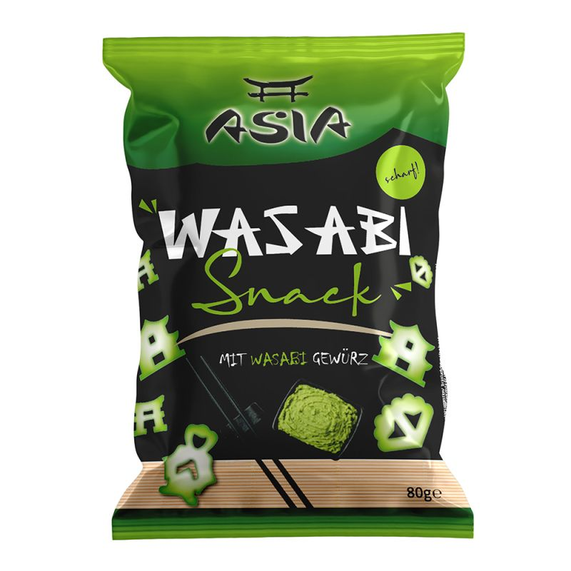XOX Asia Wasabi Snack, vegan 80g / 2.82oz