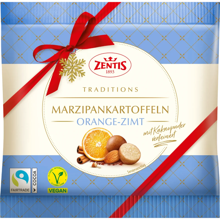 Zentis Marzipan Kartoffeln Orange-Zimt, vegan 100g