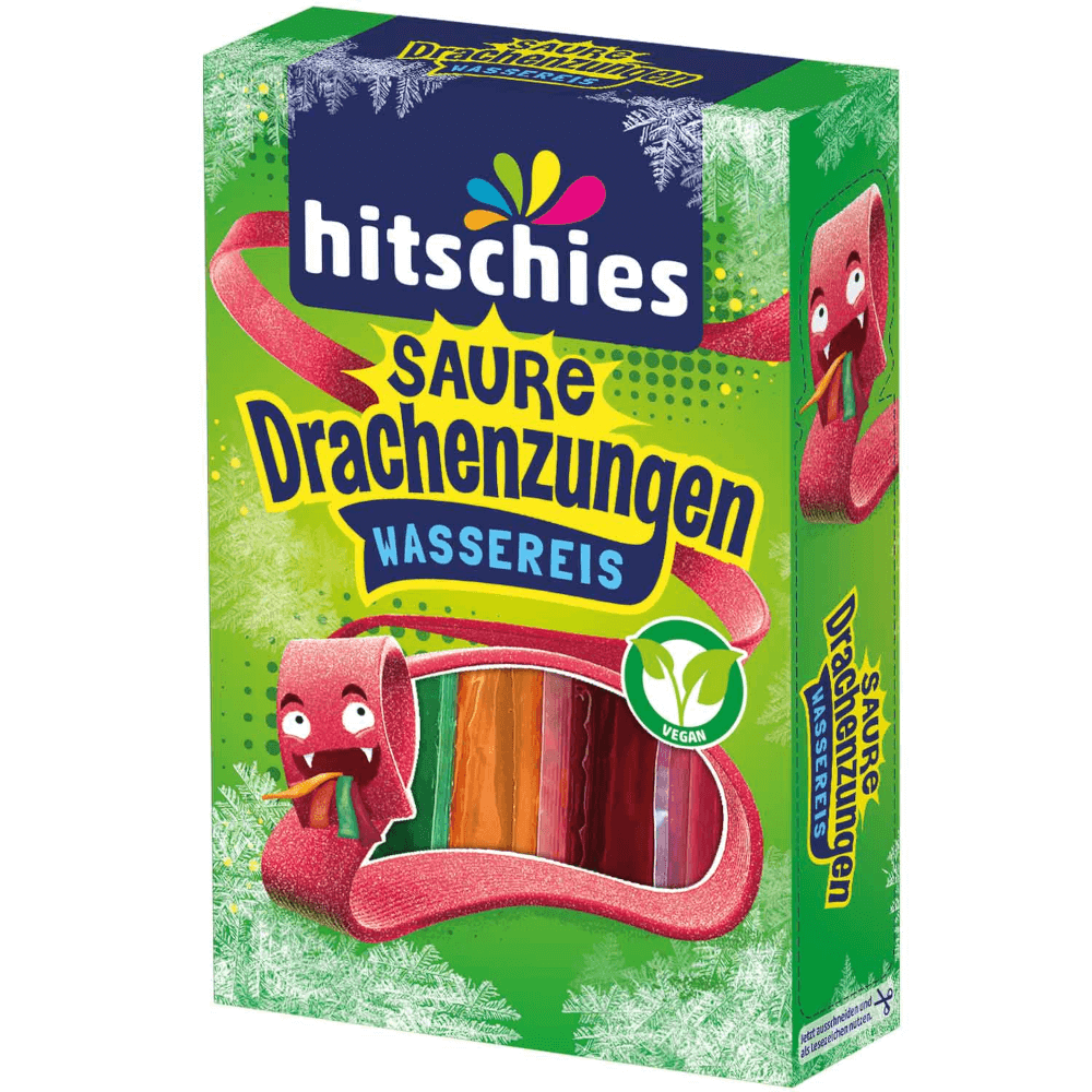hitschies Sour Dragon Tongue Water Ice Vegan 400ml / 13.52 fl.oz.