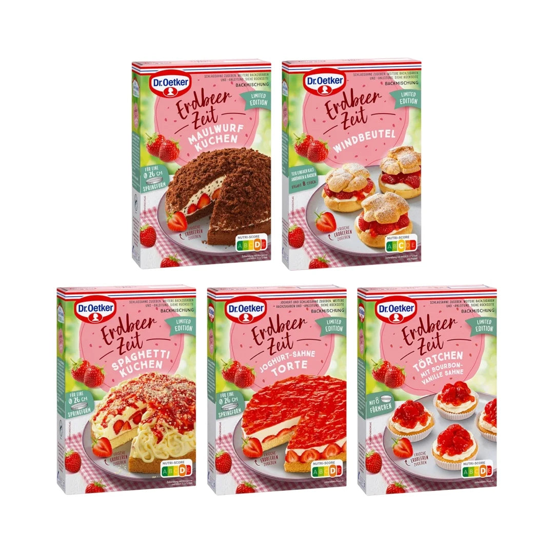 Dr. Oetker Strawberry Time Baking Mixes Trial Set with 10% discount