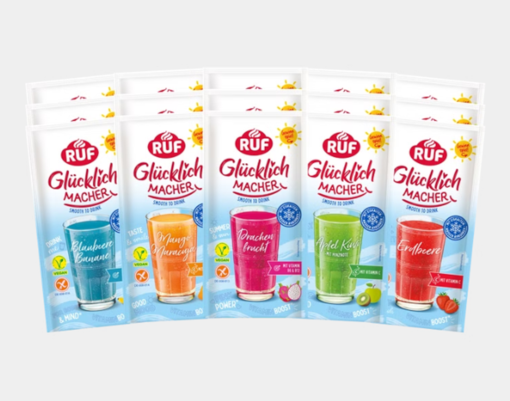 RUF Glücklichmacher Smooth to Drink Set (15 Stück) mit 15% Rabatt