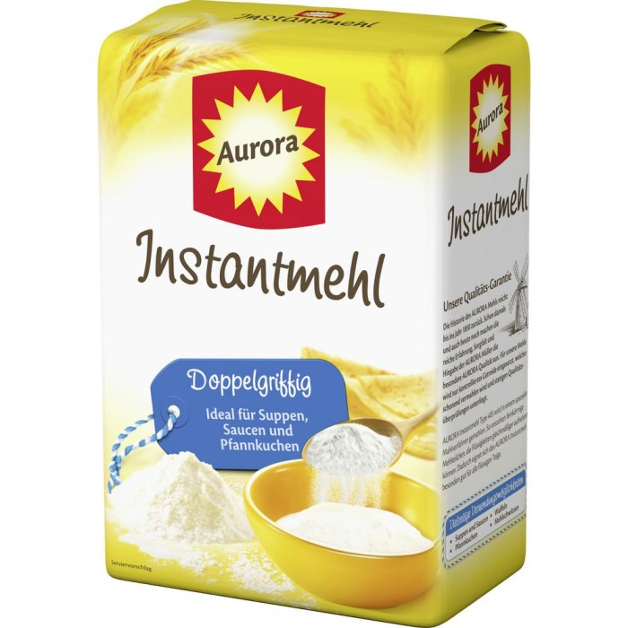 Aurora Instant Weizenmehl 1kg / 2.20 lbs