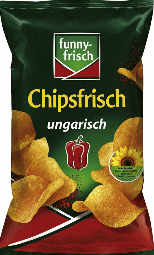 funny-frisch Chipsfrisch ungarische Paprika Kartoffel Chips 150g