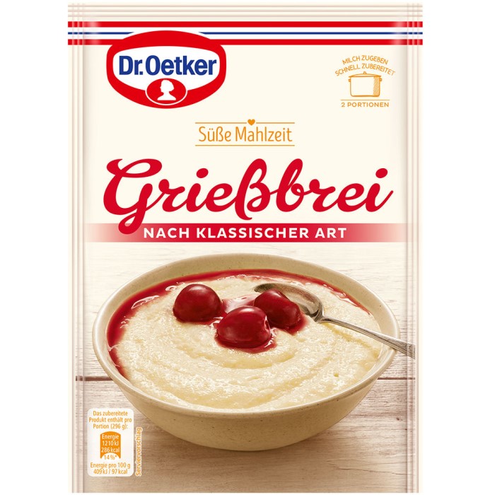 Dr. Oetker Grießbrei nach klassischer Art 92g