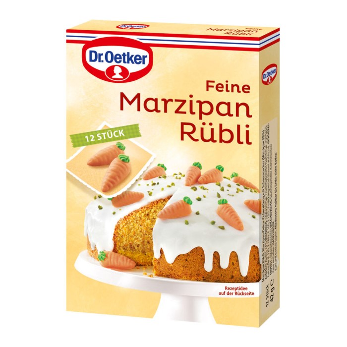 Dr. Oetker Feine Marzipan Rübli zum Dekorieren 12 Stück